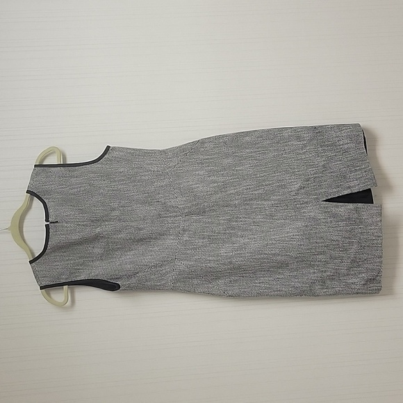 Hobbs London women's tweed sleeveless dress sz 8 knee length flax/linen - Picture 3 of 7